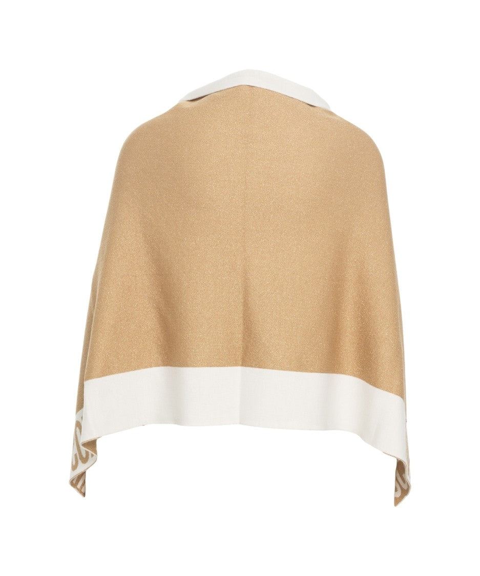 Moschino Knit Poncho With Oversized Fit