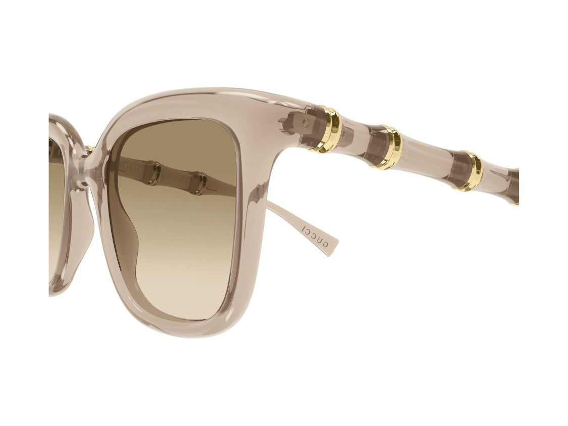 Gucci Translucent Taupe Gg2058s Square Sunglasses