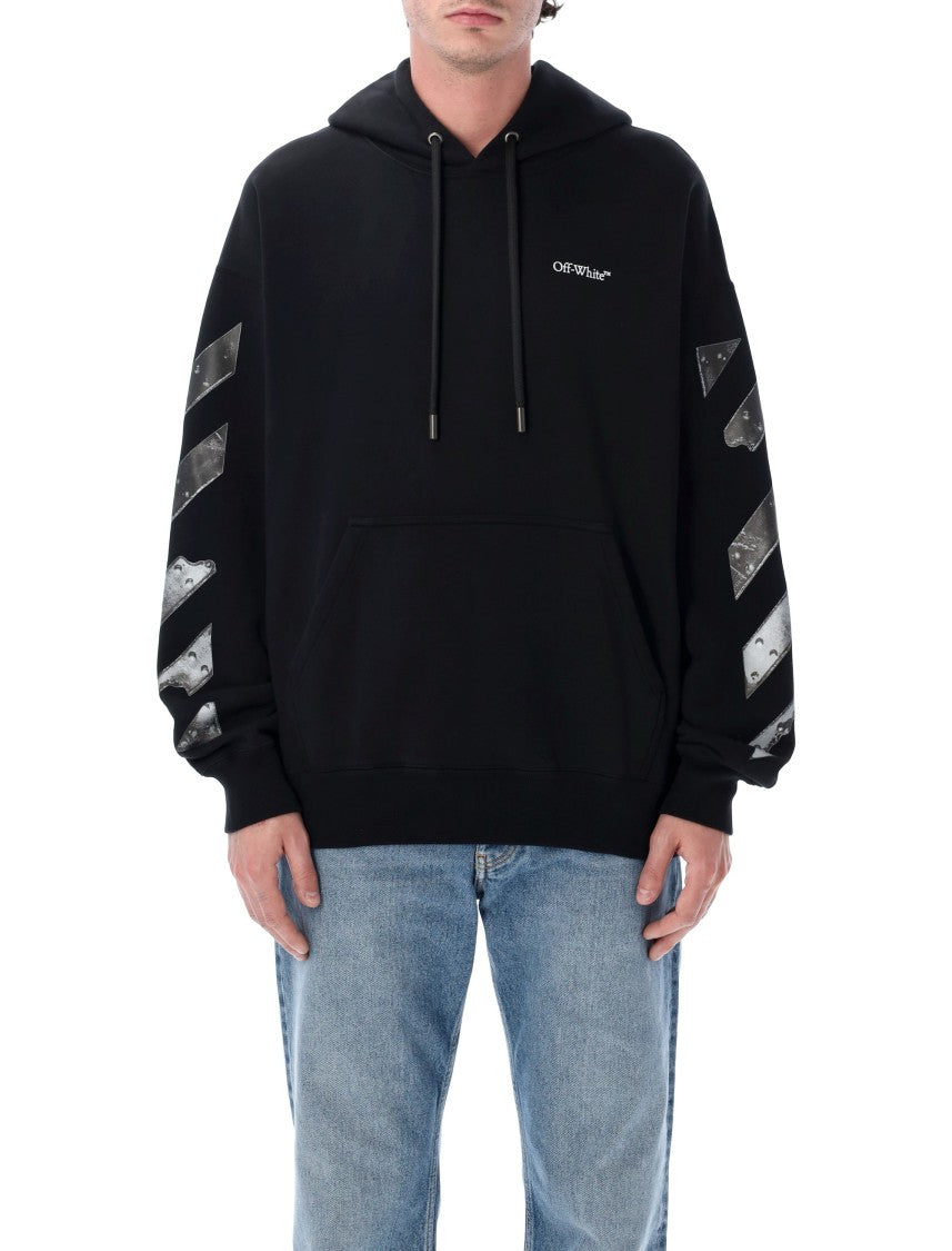 Off-White Metal Arrow Skate Cotton Hoodie