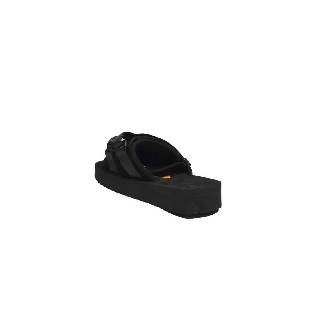 Suicoke Moto-Vs Rubber Sandals Black Suede Effect