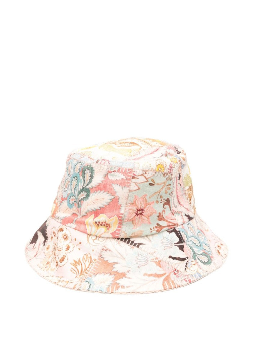 Zimmermann Floral-Patterned Multicolour Fisherman's Hat