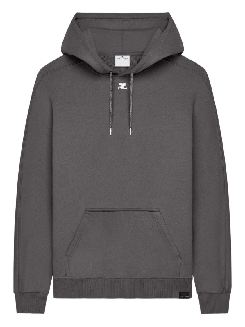 Courrèges Silk And Nylon Blend Crew Neck Hoodies