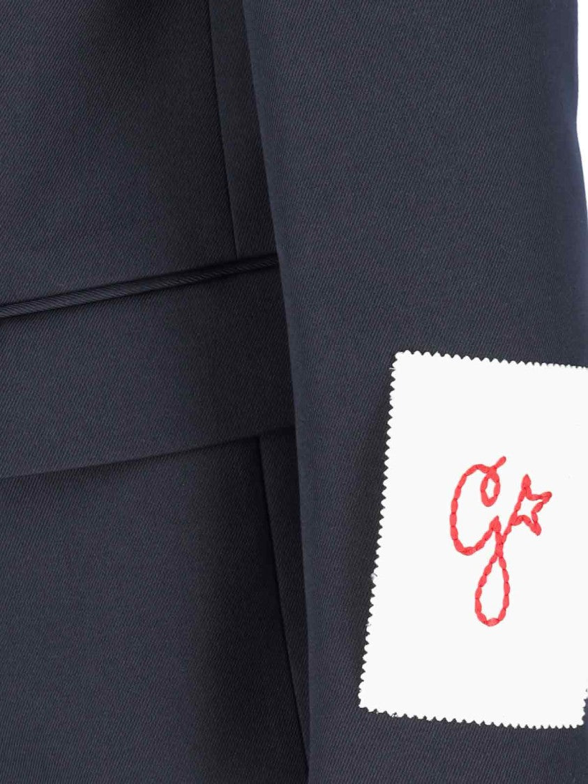 Golden Goose Blue Double Breasted Wool Blend Blazer