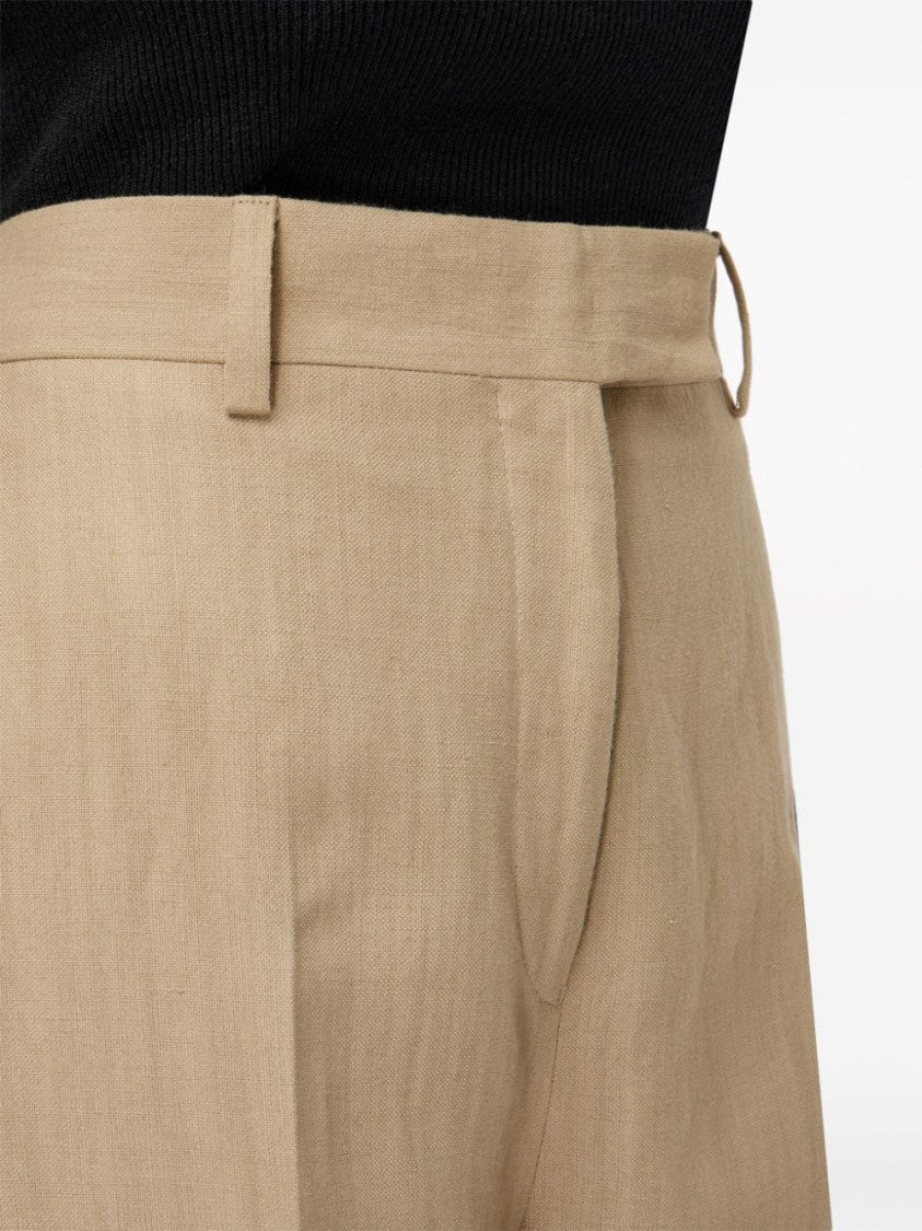 Ferragamo Sand Beige Tailored Trousers