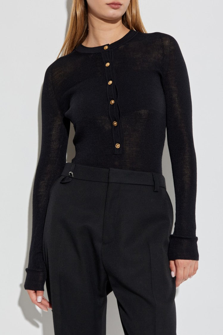 Versace Fitted Cut Top