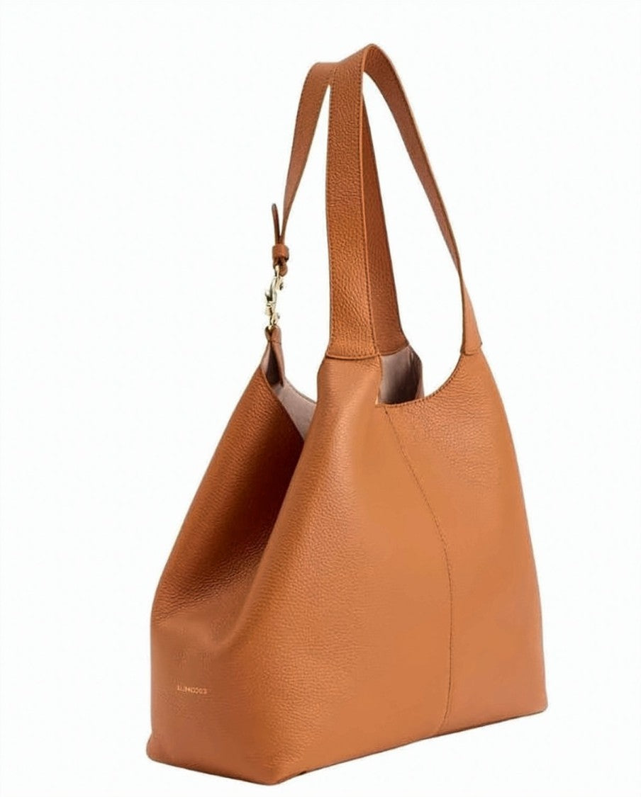 Coccinelle C-Easy Metallic Detail Magnetic Leather Bag