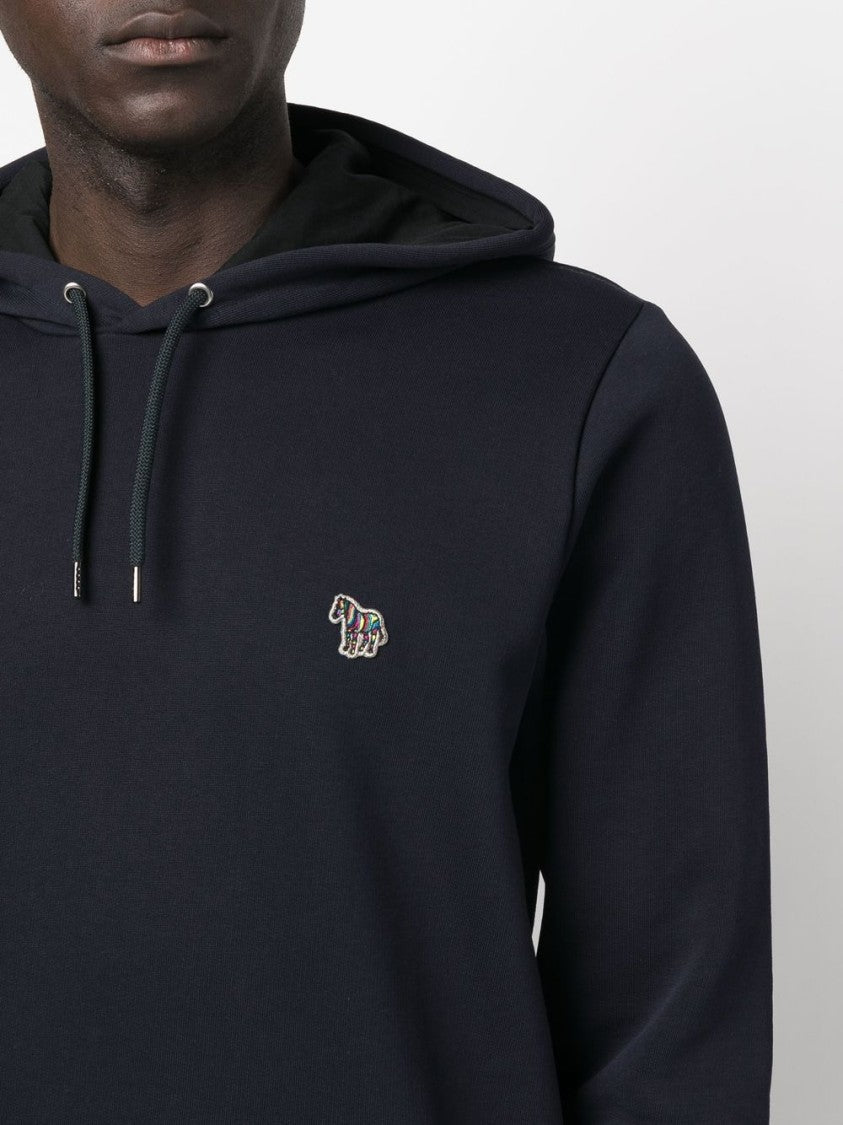 Paul Smith Dark Navy Blue Organic Cotton Hoodie