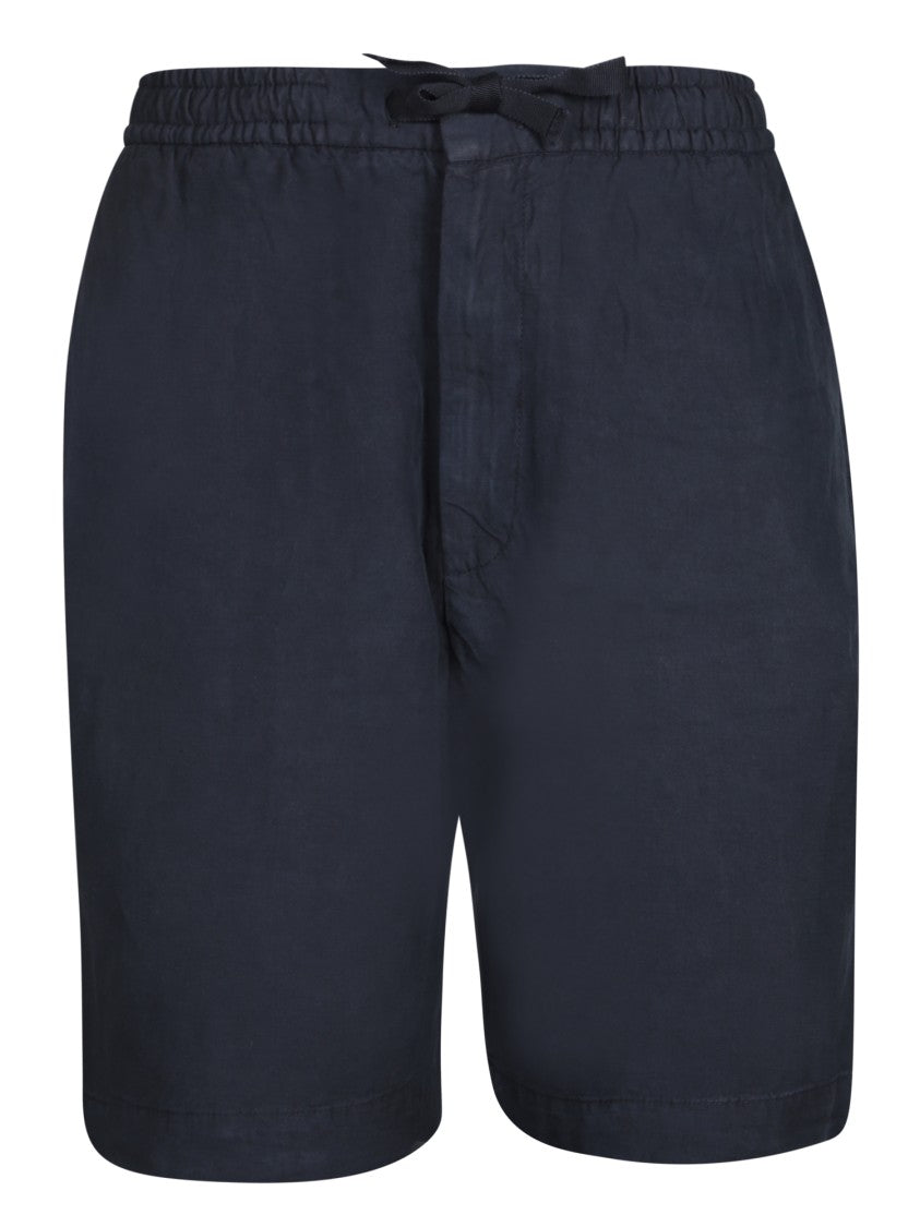 Officine Generale Refined Cotton And Linen Blend Bermuda Shorts