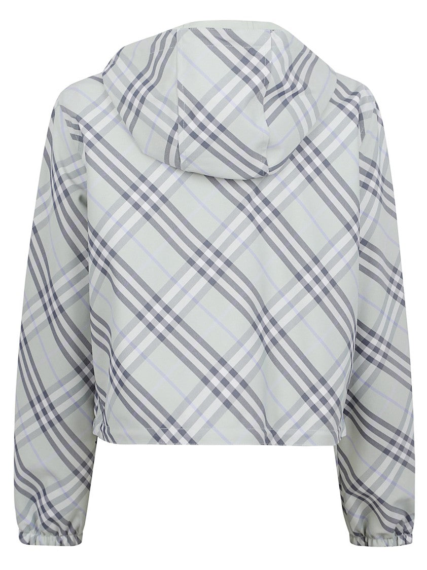 Burberry Reversible Checkered Jacket With Drawstring Hood