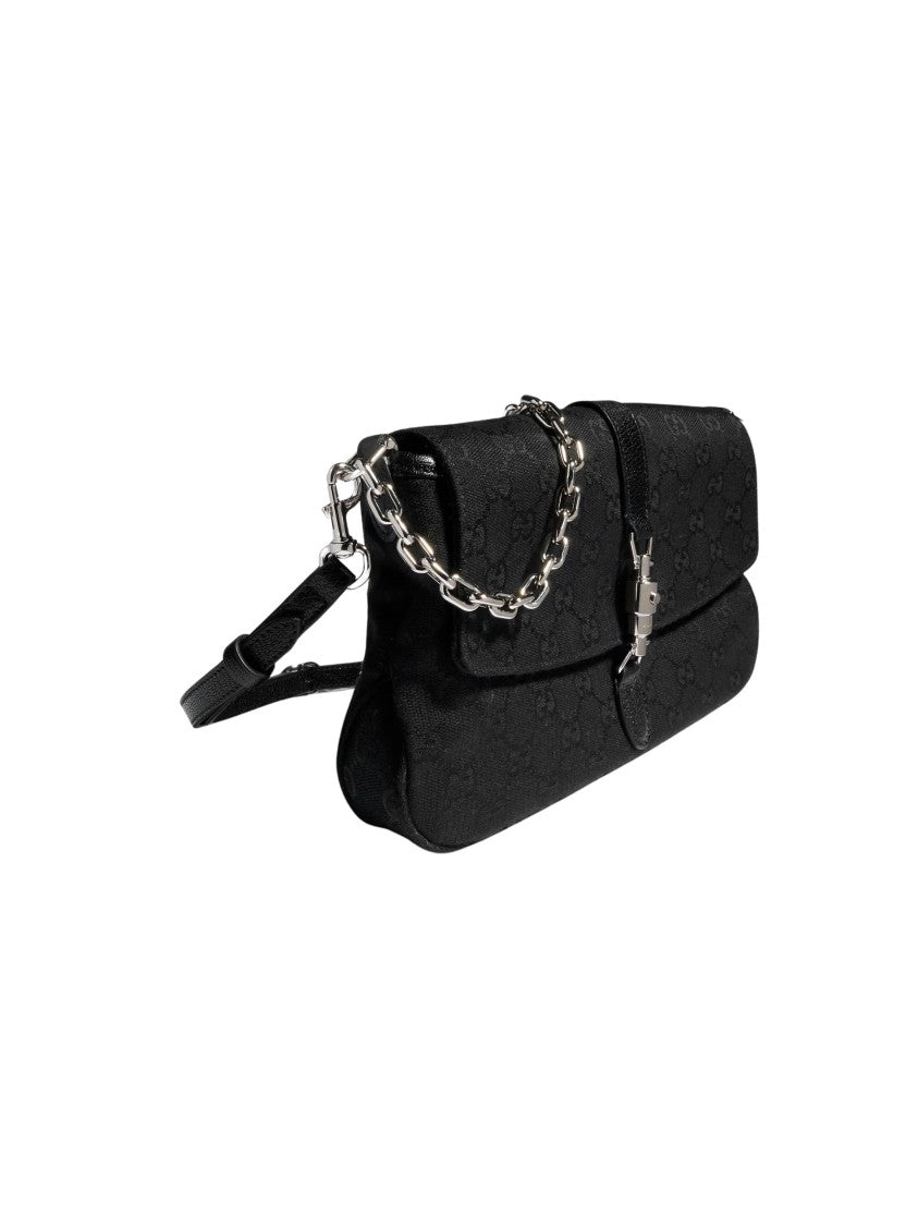 Gucci Aperitivo Black Gg Canvas Evening Crossbody Bag