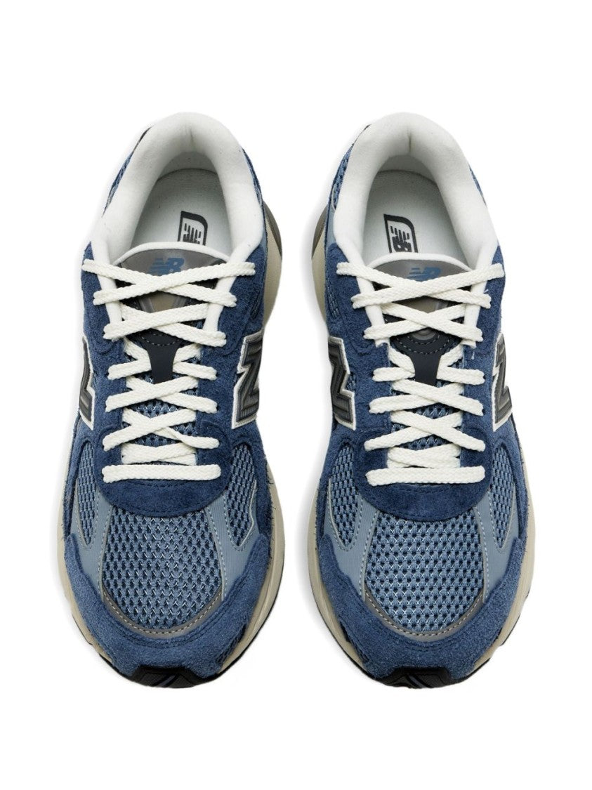 New Balance Layered Blue And Grey Sneakers With Sole
