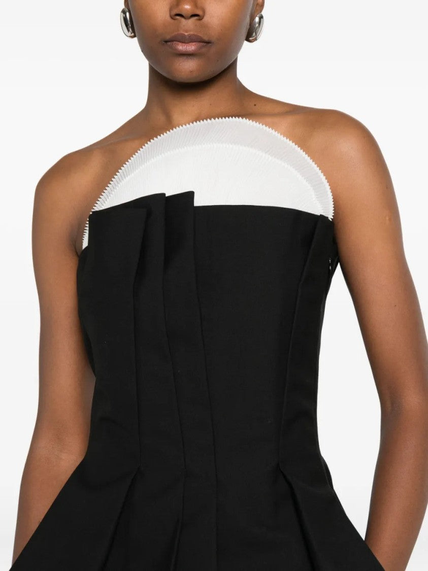 Róhe Pleated Bustier Top