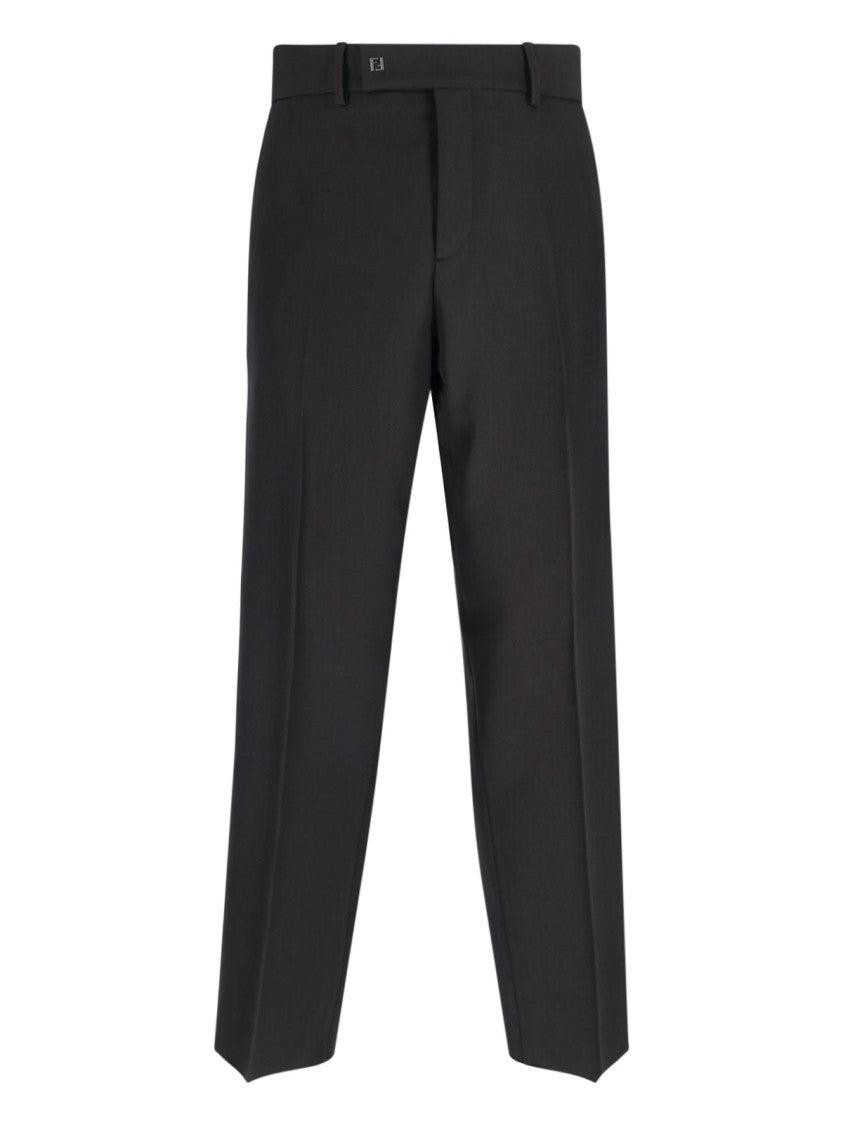 Fendi Wool-Blend Pants – Black
