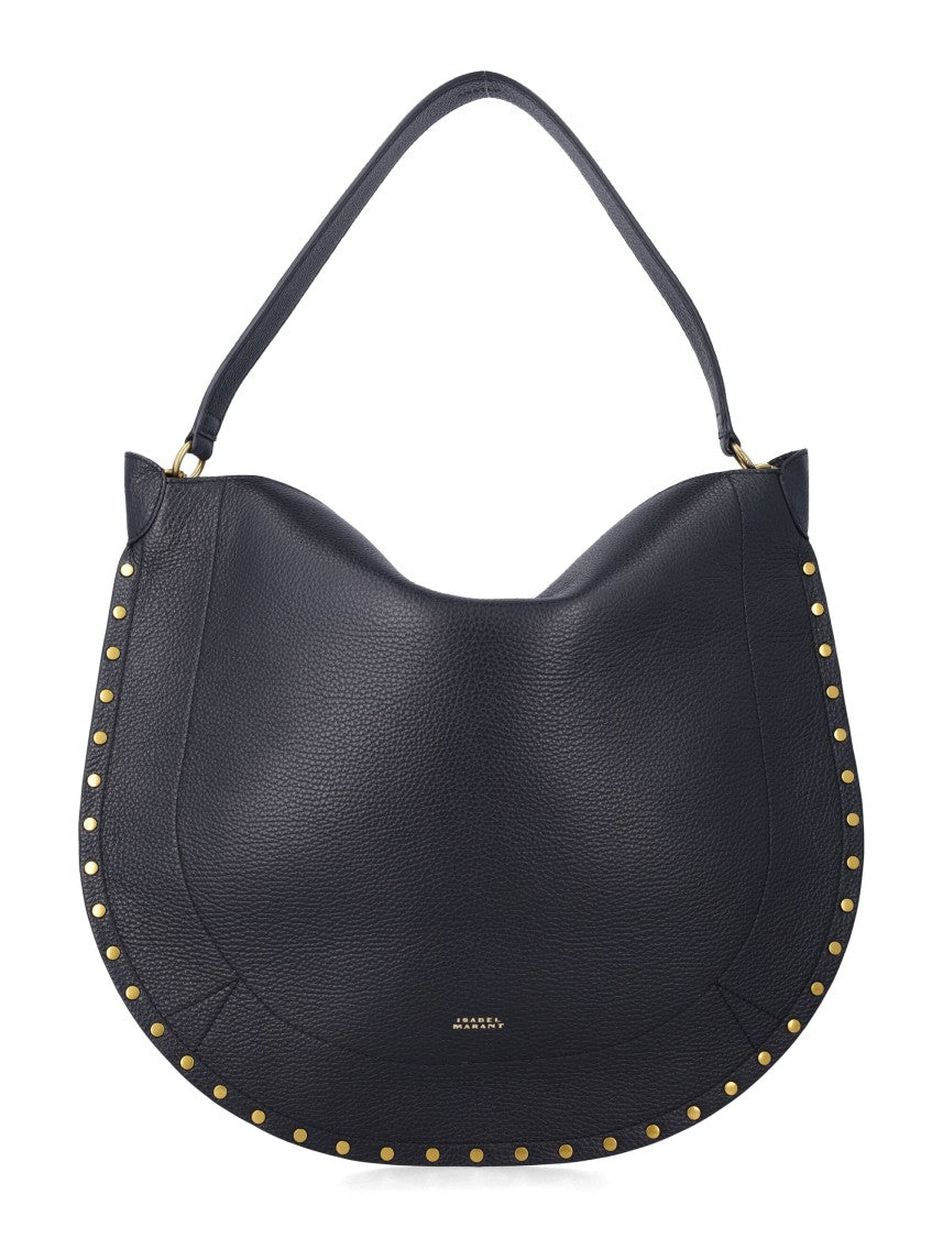 Isabel Marant Oskan Black Suede Hobo Bag