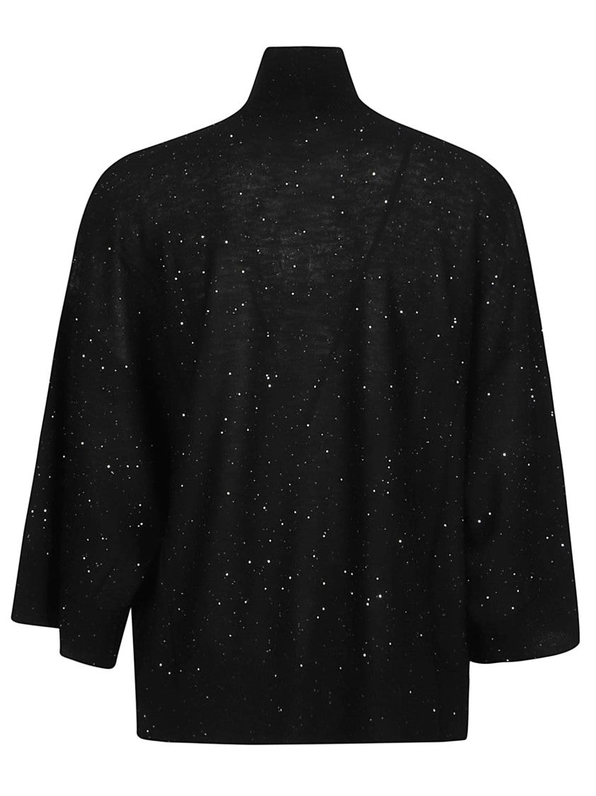 Fabiana Filippi Turtle Neck Boxy Cropped Wool-Blend Turtleneck