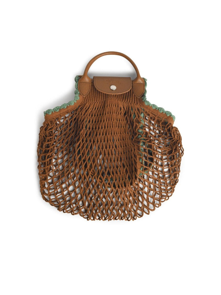 Longchamp L Le Pliage' Tobacco Tela Mesh Bag