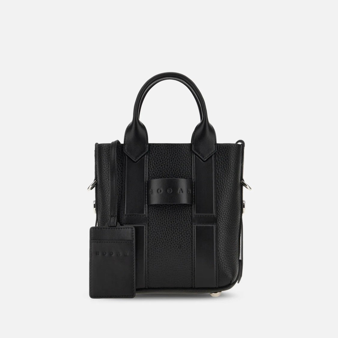 Hogan Structured High-Quality Leather Shopping Bag