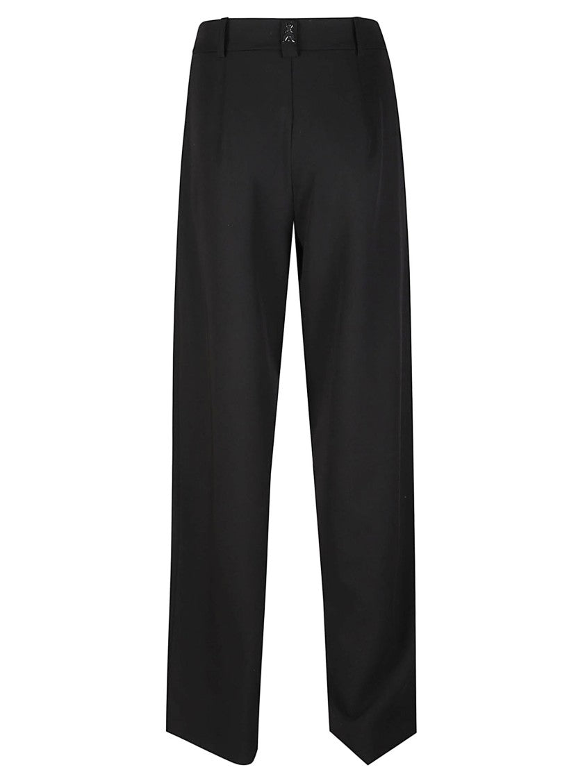 Patrizia Pepe Wide-Leg Polyester-Blend Wide-Leg Pants