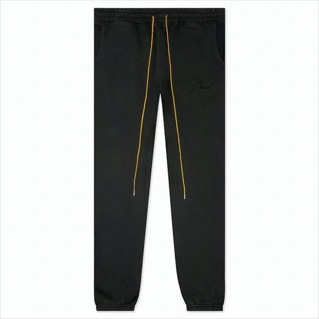 Rhude Slim Fit Jogger Pants With Yellow Drawstrings