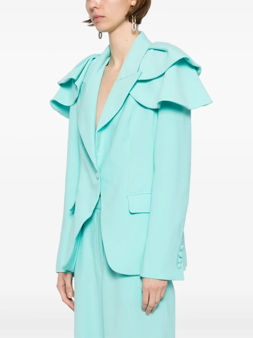 Saiid Kobeisy Ruffled Tailored Jacket