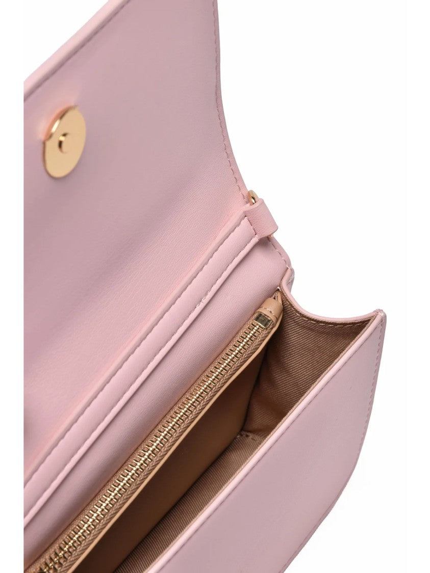 Love Moschino Small Shoulder Bag With Gold-Tone Heart Hardware