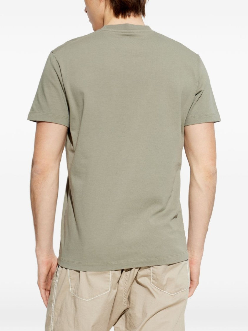 Dsquared2 Green Subtle Logo Round Neck T-Shirt