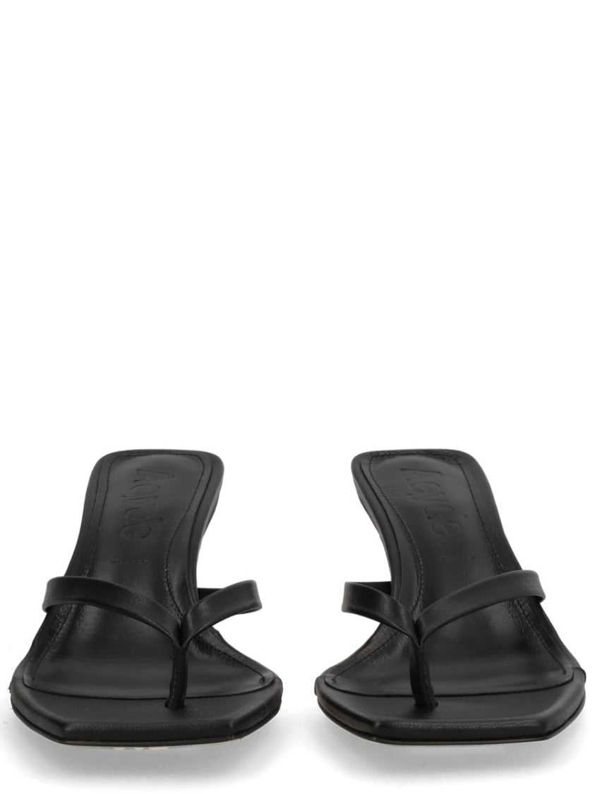Aeydē Wilma Nappa Leather Square Toe Sandals