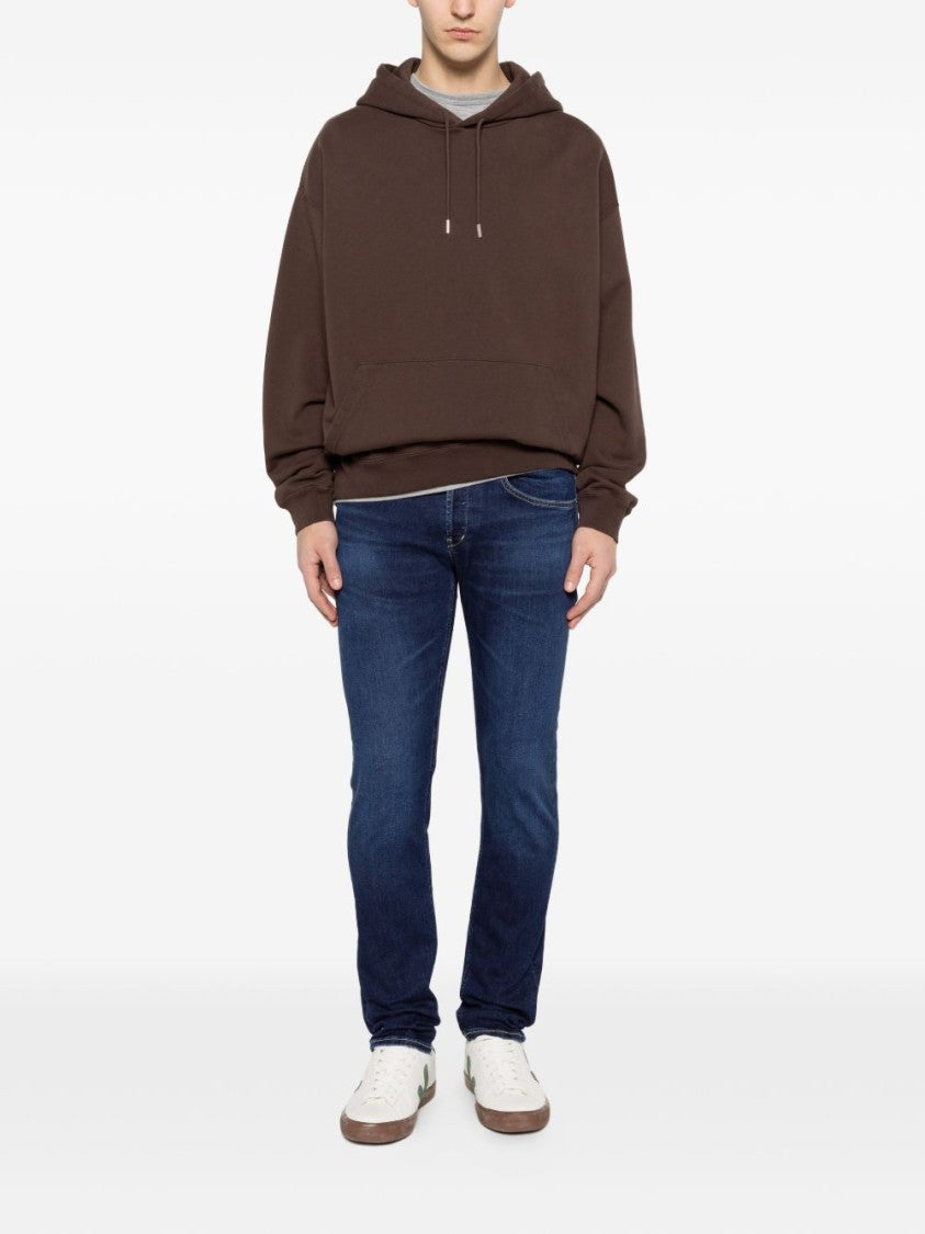 Dondup Blue Tonal Stitching Jeans