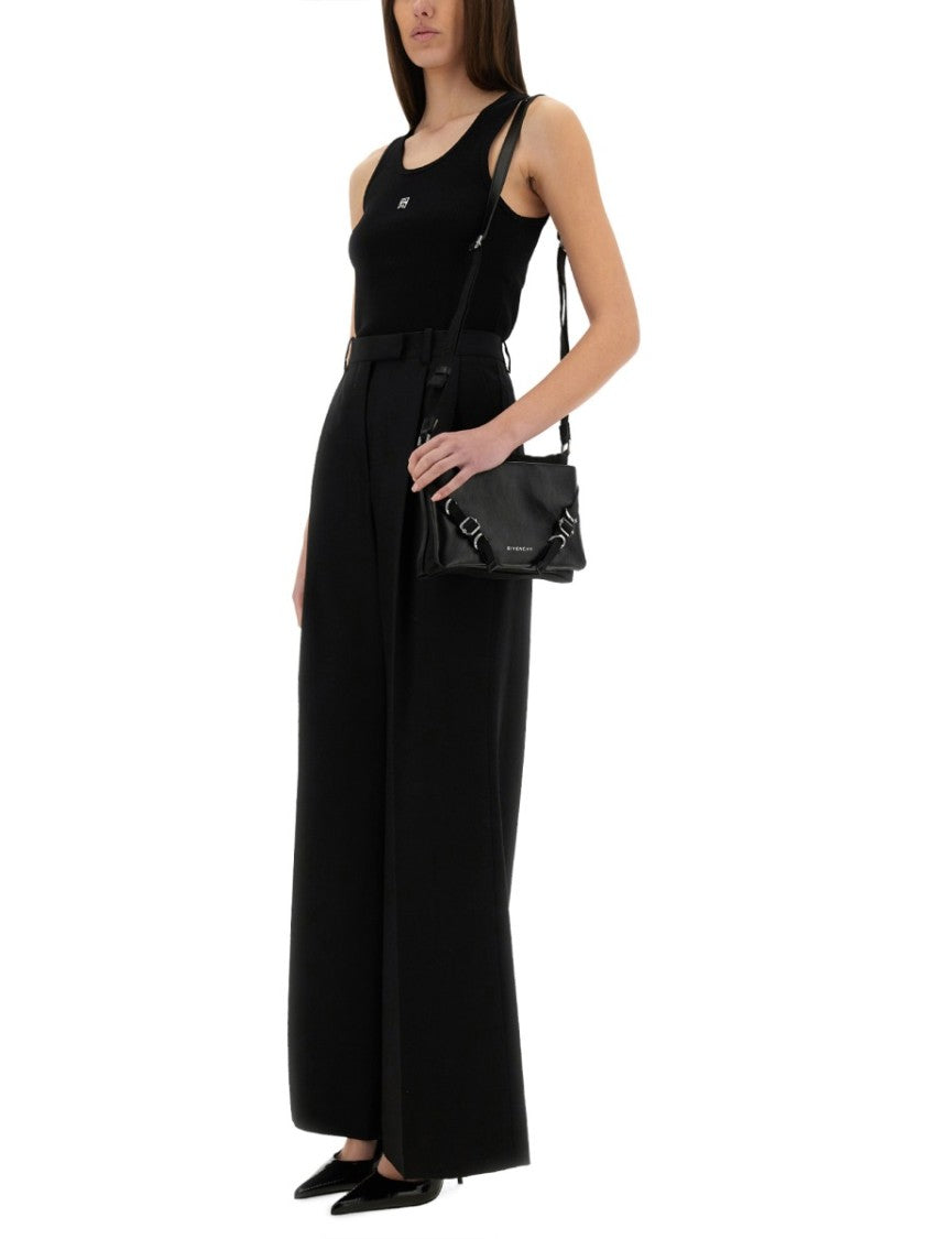 Givenchy Slim Fit Black Tank Top With Logo Detail