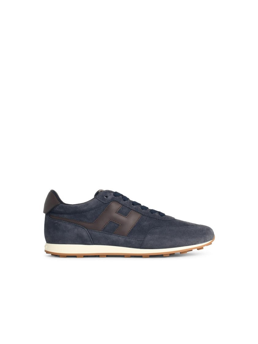 Hogan 'Athletic' Blue Suede Sneakers