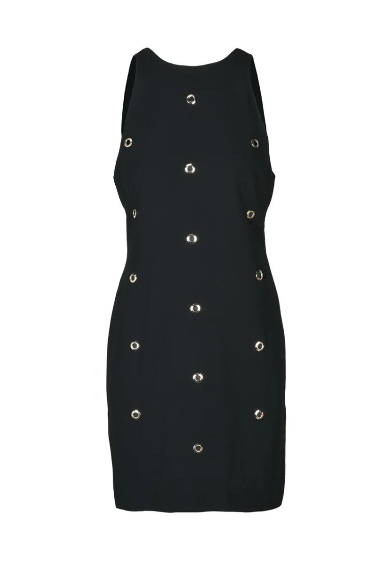 Carla G Acetate Viscose Sheath Dress - Black