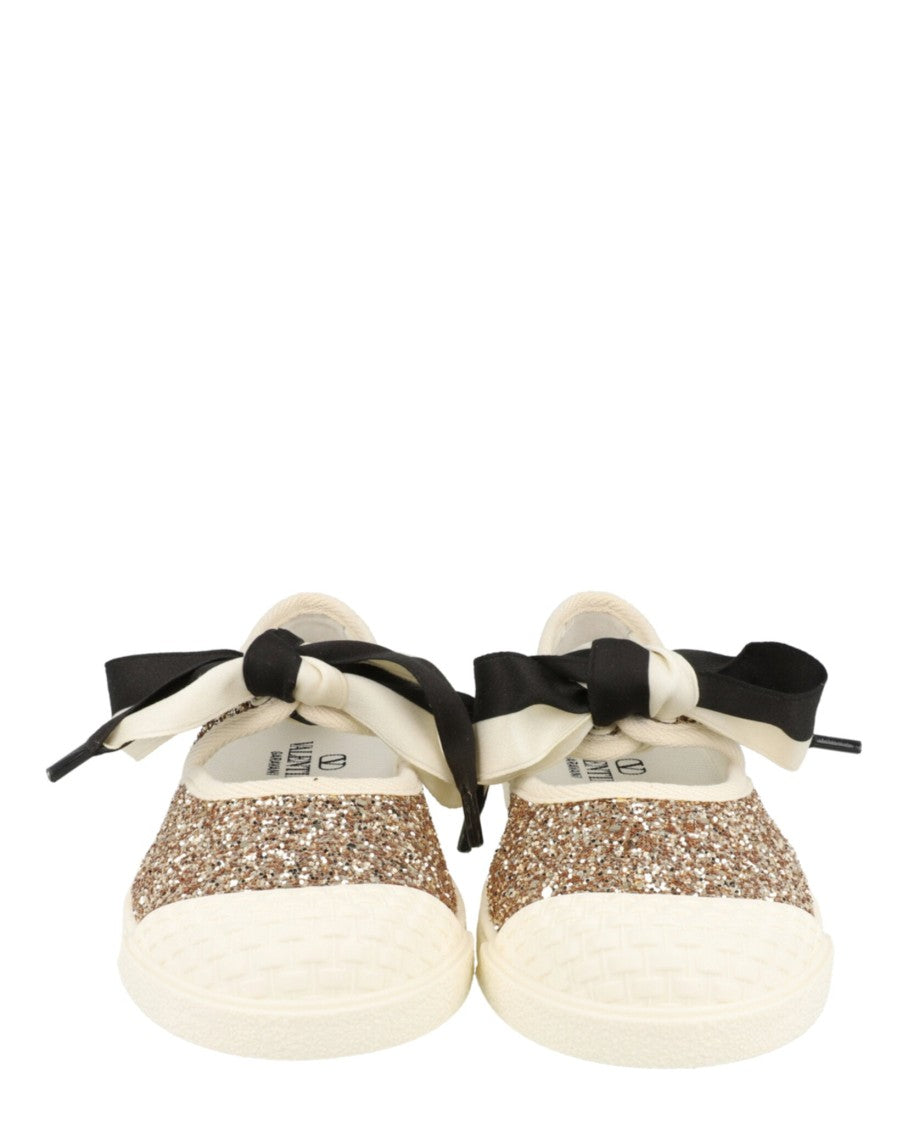 Valentino Glitter Bay By Bay Ballerina Sneakers