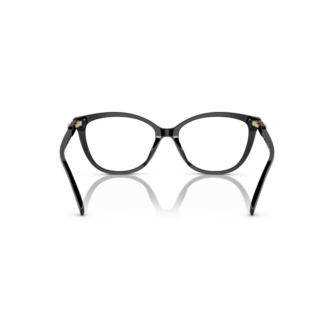 Michael Kors 0Mk4109u Black Acetate Cat-Eye Eyeglasses With Elegant Logo Detail