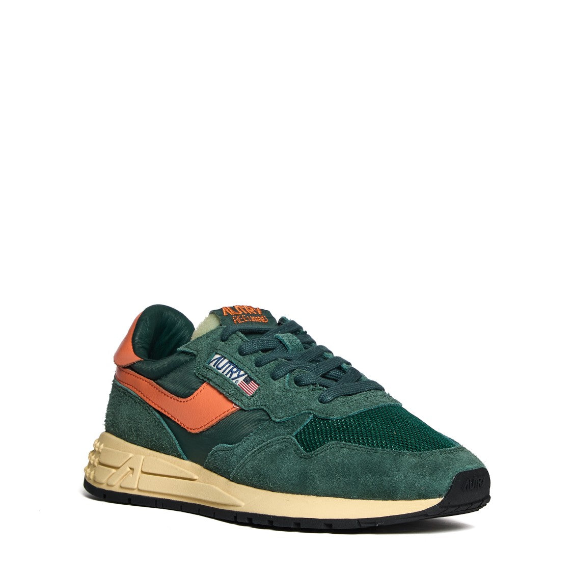 Autry Low-Top Sneakers With Textured Suede And Mesh Accents