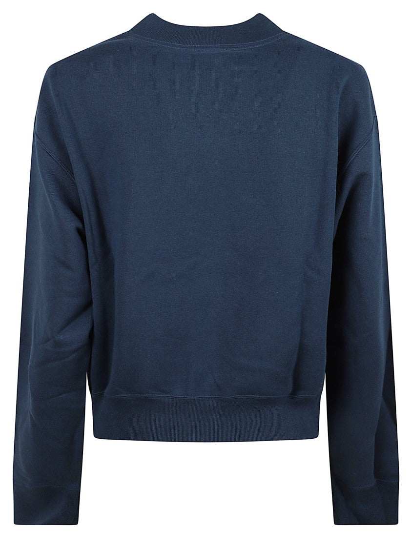 Chloé Cropped Boxy Mock-Neck Sweater