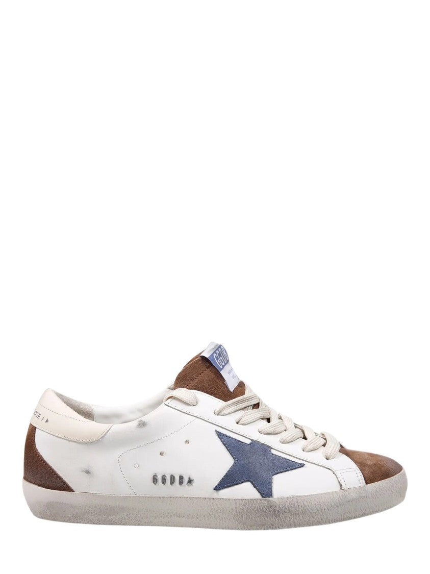 Golden Goose Leather Upper Sneakers With Suede Accents And Vintage Details