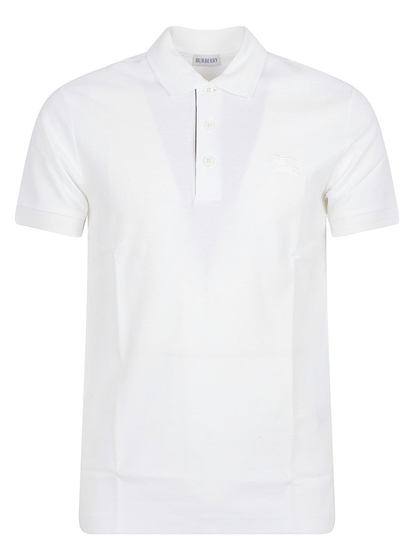 Burberry Cotton Polo Shirt With Classic Collar