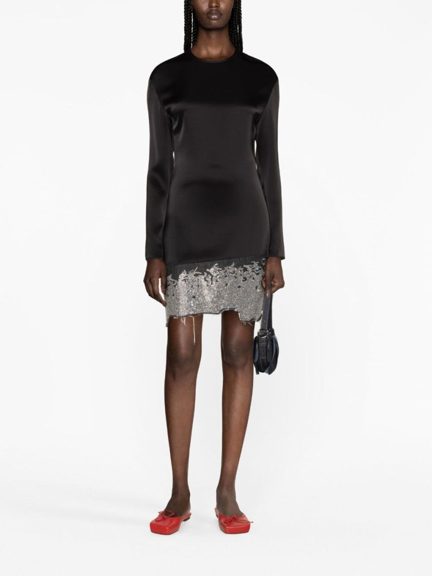 J. W. Anderson Glitter-Embellished Satin Minidress