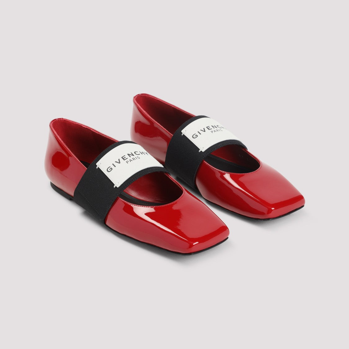 Givenchy Red Calf Leather Ballerinas