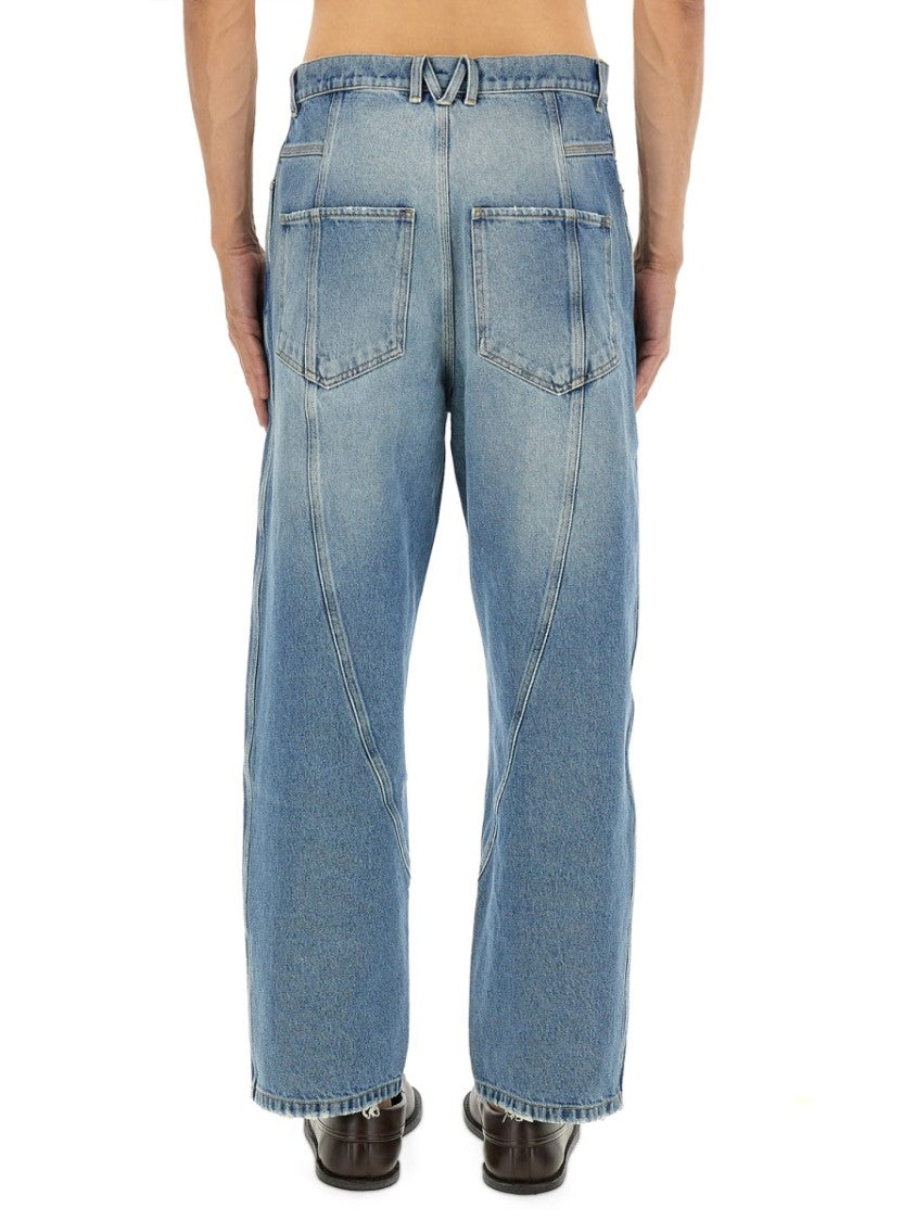 Moschino Light Wash Cotton Denim Jeans