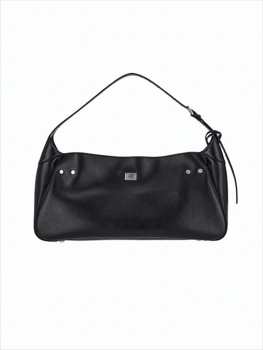 Balenciaga Calf Leather Minimalist Black Shoulder Bag