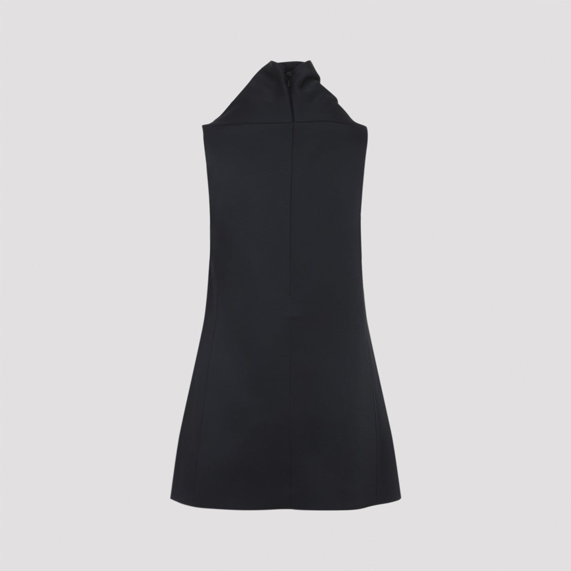 Khaite Sleeveless Black Dress With Draped Neckline