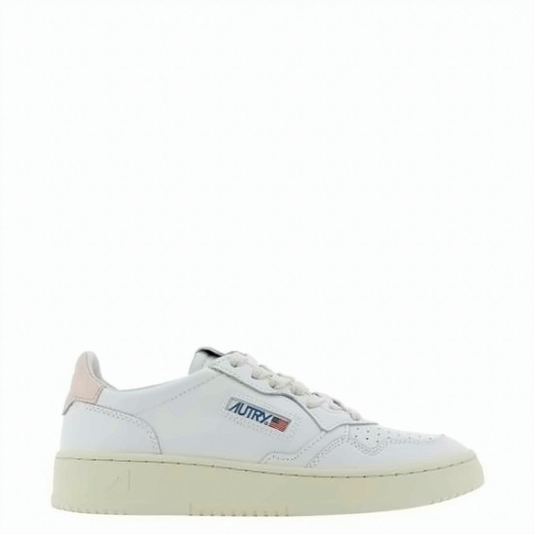 Autry Low-Top White Leather Sneakers With Subtle Perforations