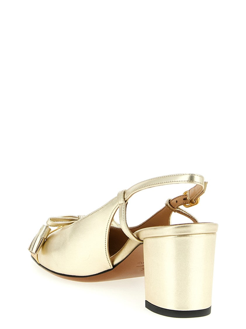 Valentino Garavani Two-Tone Laminated Leather Slingback