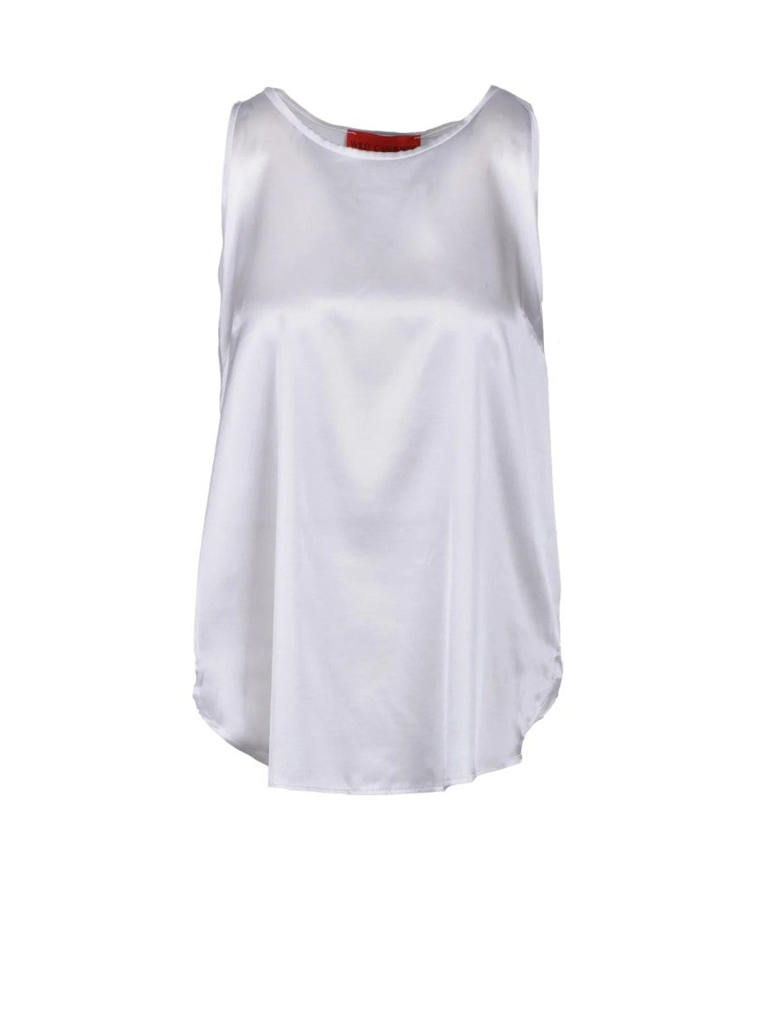 Wild Cashmere Cashmere Silk Blend Sleeveless Top With Flared Hem
