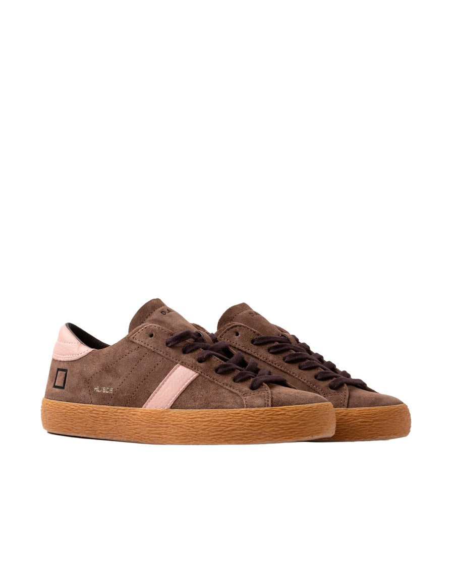 D.A.T.E Hill Low Suede Taupe Sneakers