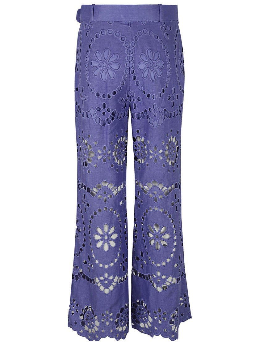 Zimmermann High-Waisted Wide-Leg Trousers