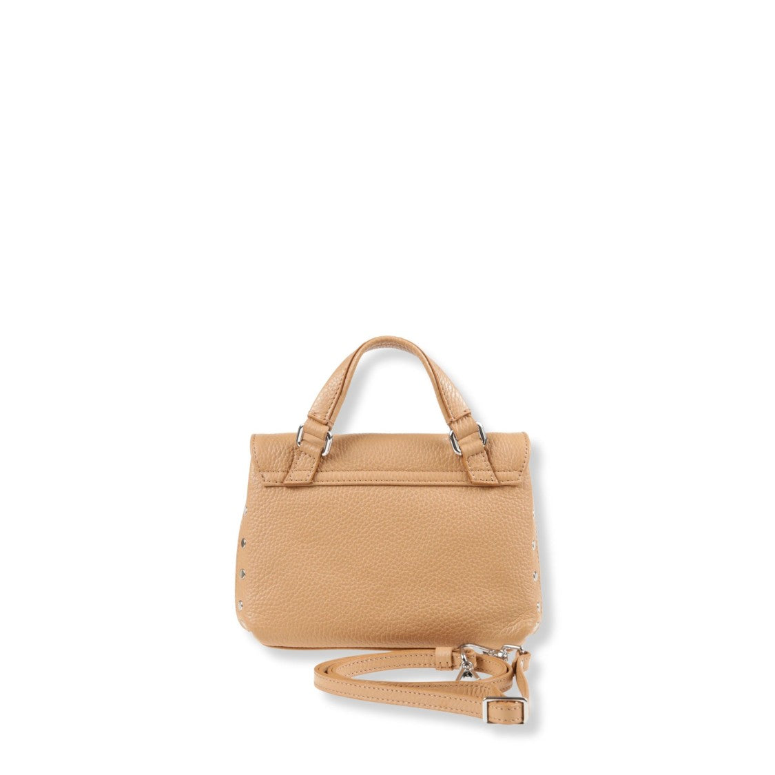 Zanellato Calf Leather Handbag With Adjustable Shoulder Strap