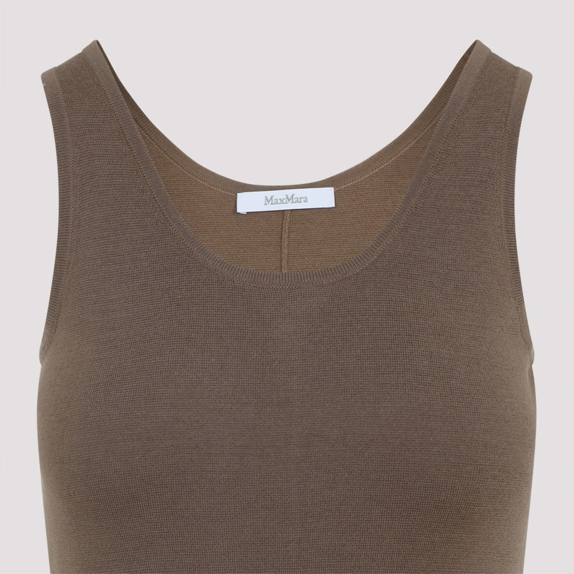 Max Mara Fitted Maxi Dress With Scoop Neckline