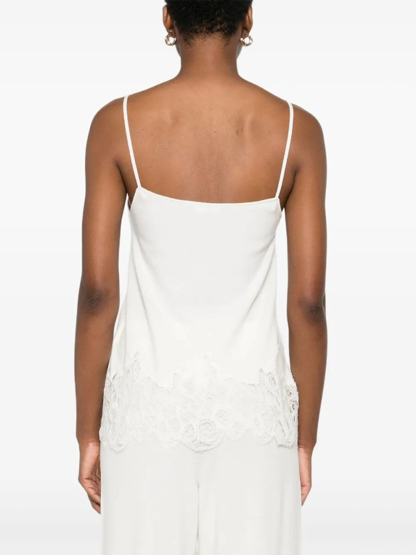 Fabiana Filippi Lace-Trimmed Top